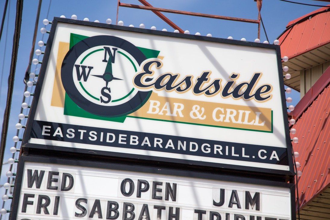 The Eastside Bar & Grill sign on Hamilton Road